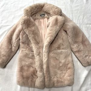 Apparis Faux Fur Blush Teddy Coat